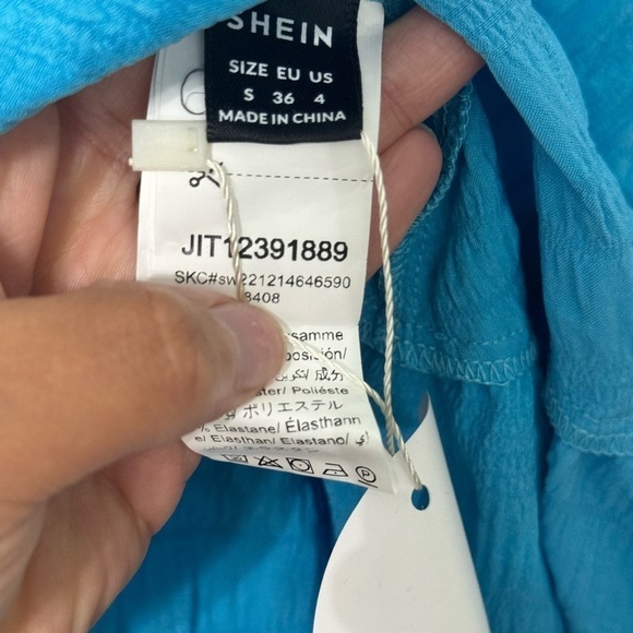 NWT Shein Solid Frill Trim Cami Dress Size Small - Picture 6 of 6